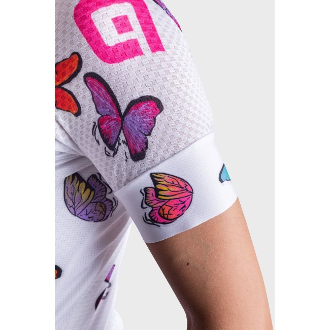 ALE BUTTERFLY LADY Radtrikot Damen kurzarm weiß ALE BUTTERFLY LADY Radtrikot Damen kurzarm weiß