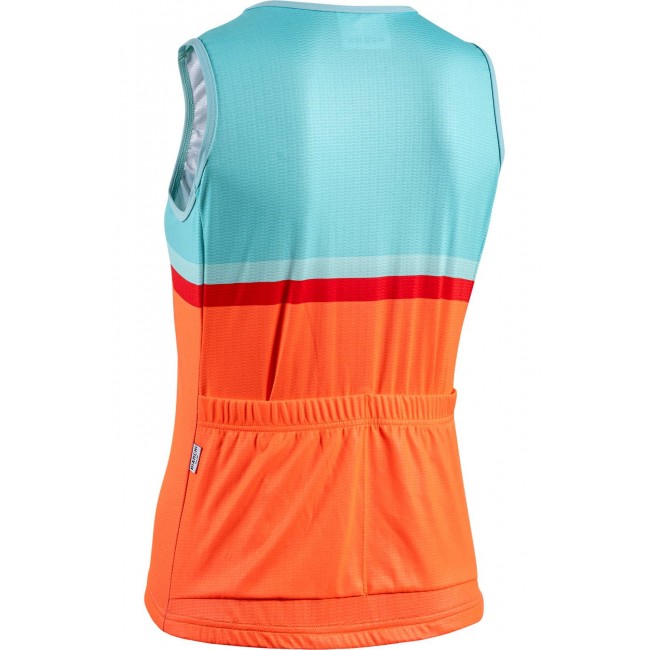 LISCIA Radtrikot Damen ärmellos orange/celeste (E20-4120) LISCIA Radtrikot Damen ärmellos orange/celeste (E20-4120)