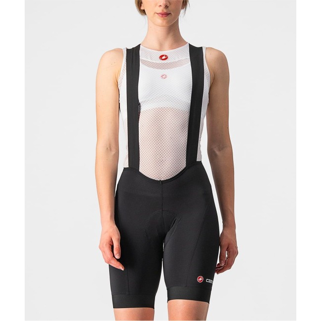 ENDURANCE W-Damen Trägerhose kurz schwarz