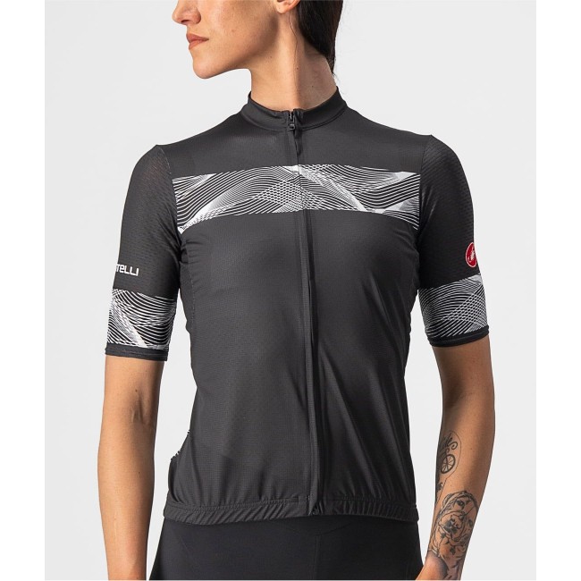 FENICE Radtrikot Damen kurzarm schwarz (light black)