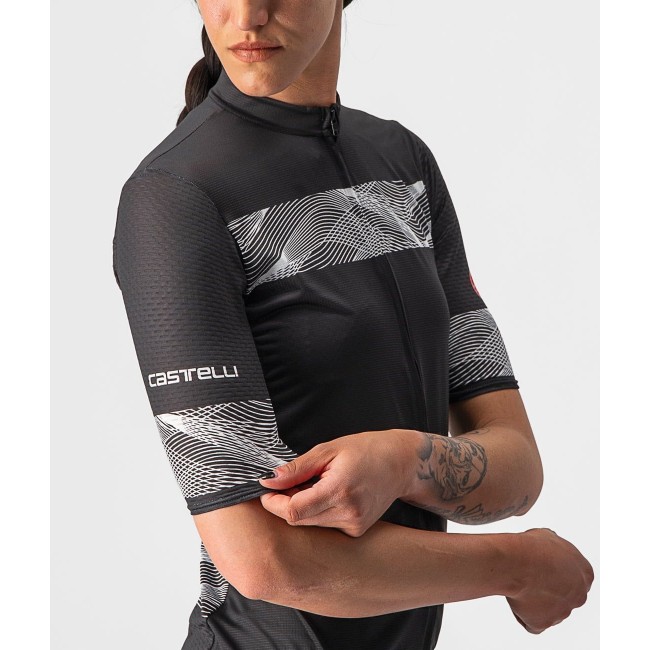 FENICE Radtrikot Damen kurzarm schwarz (light black) FENICE Radtrikot Damen kurzarm schwarz (light black)