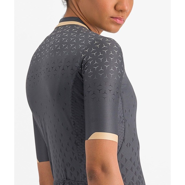 PEZZI Radtrikot Damen kurzarm dunkelgrau (dark gray) PEZZI Radtrikot Damen kurzarm dunkelgrau (dark gray)