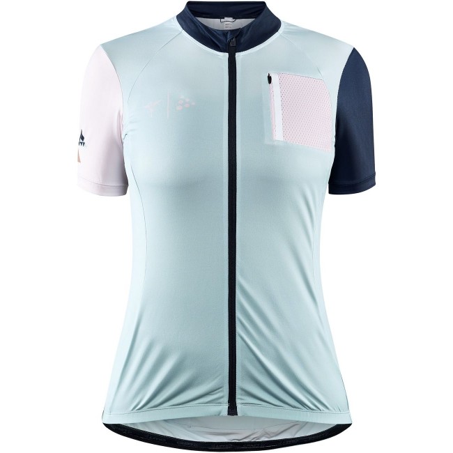 ADV HMC Offroad Radtrikot Damen kurzarm hellblau/rosé (1911219,mineral/powder)