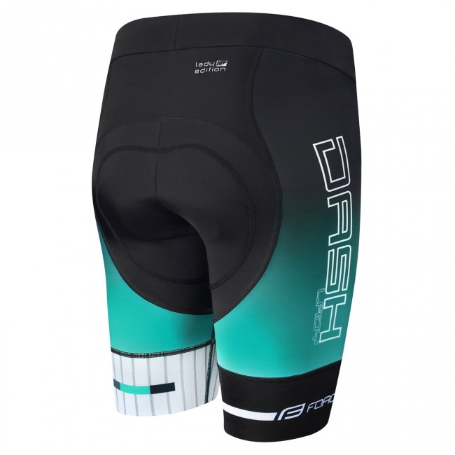 DASH LADY Radhose Damen kurz schwarz/türkis (900240) DASH LADY Radhose Damen kurz schwarz/türkis (900240)