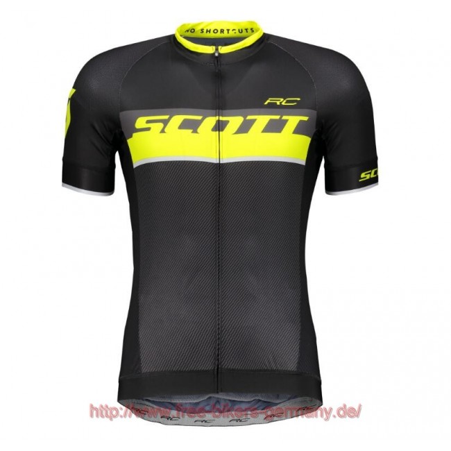 2018 Scott RC PRO sulphur gelb Fahrradbekleidung Radtrikot Satz Kurzarm Radtrikot Kaufen