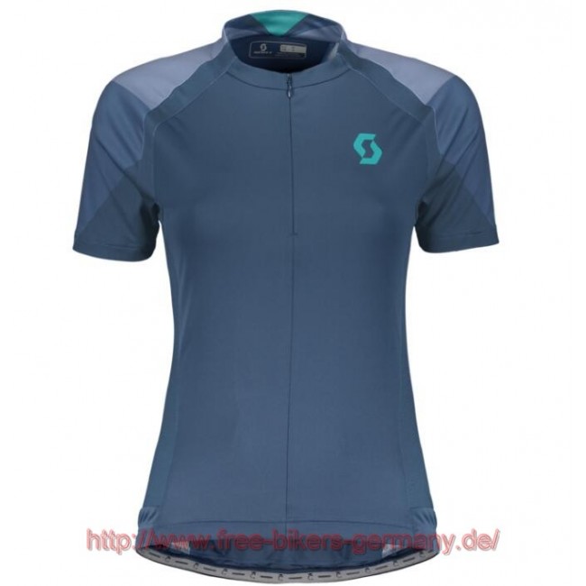 2018 Scott ENDURANCE 20 ensign blau Damen Fahrradbekleidung Radtrikot Satz Kurzarm Radtrikot Kaufen