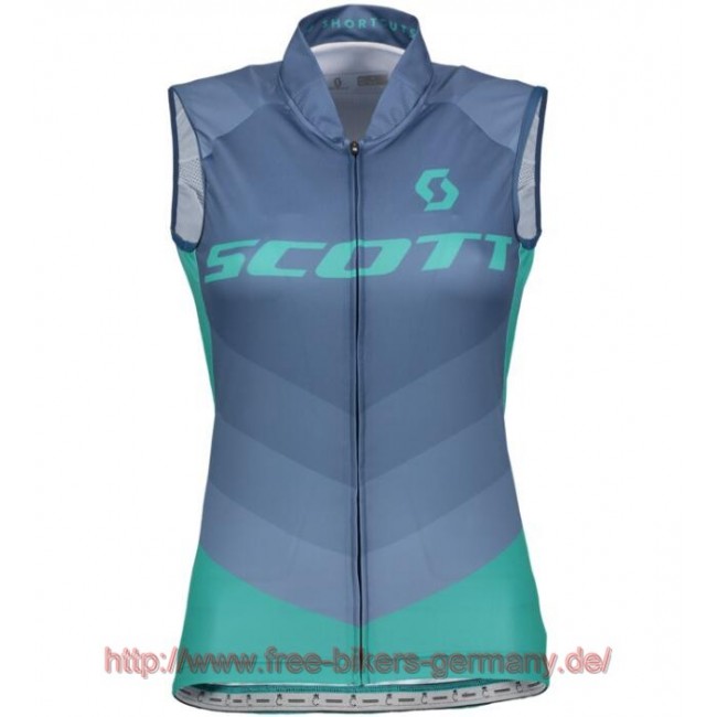 2018 Scott RC PRO ensign blau Damen ärmelloses Trikot Radtrikot Kaufen