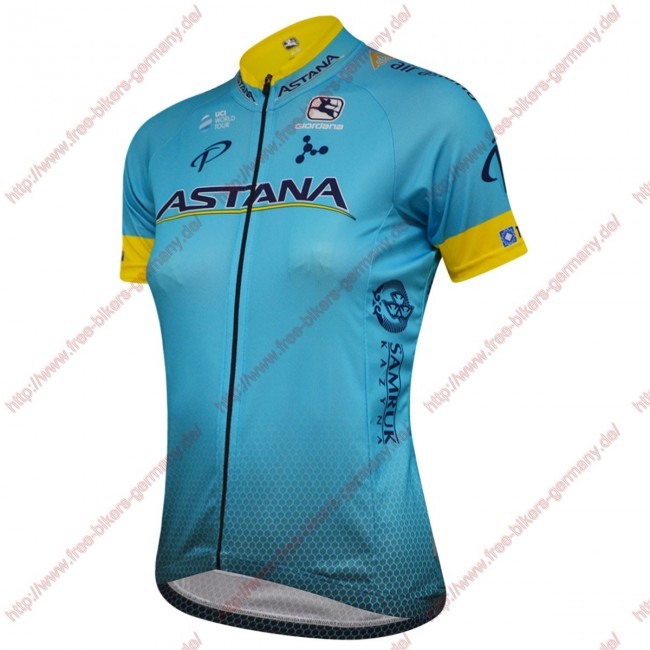 Radsport Astana 2018 Damen Trikot Kurzarm Radtrikot Kaufen