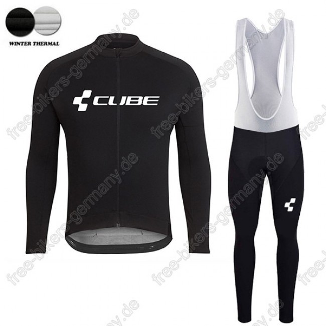 Profiteam 2018 Cube schwarz winter thermal fleece Fahrradbekleidung Trikot Langarm+Lang Tr Radtrikot Kaufen