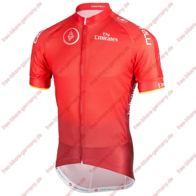 Profiteam 2018 Dubai Tour rot Trikot Kurzarm Outlet Radtrikot Kaufen