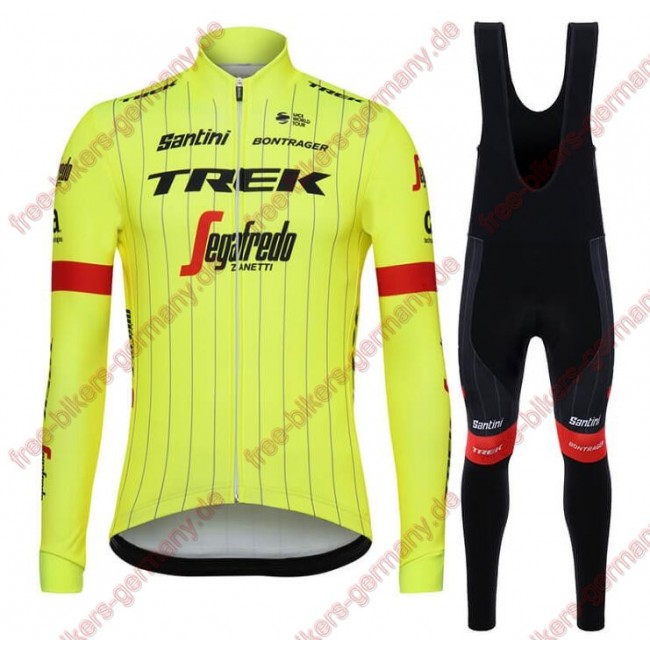 Profiteam 2018 Trek Segafredo fluo gelb Fahrradbekleidung Trikot Langarm+Lang Tr Radtrikot Kaufen