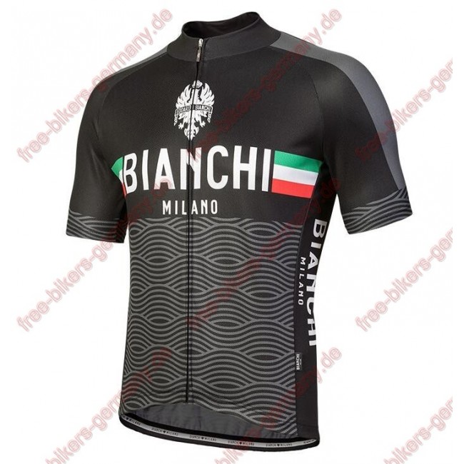 Profiteam 2018 Bianchi Milano Attone schwarz Trikot Kurzarm 14219CJ Radtrikot Kaufen