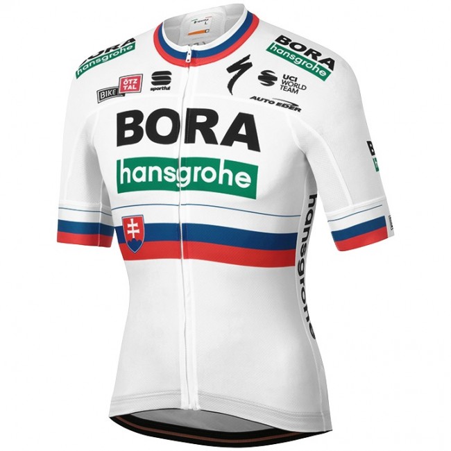 Fahrradbekleidung Radsport 2020 BORA-hansgrohe Slowakischer Meister Trikot Kurzarm Outlet Radtrikot Kaufen