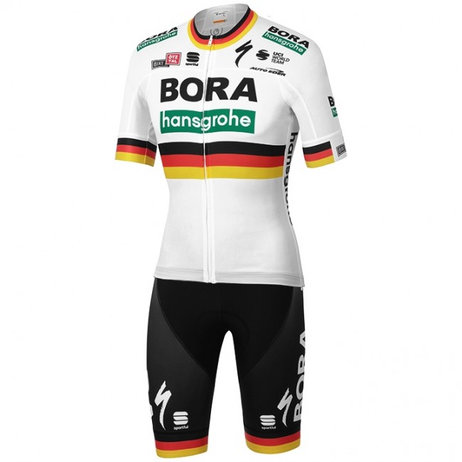 Fahrradbekleidung Radsport 2020 BORA-hansgrohe German Champion Radbekleidung Satz Trikot Kurzarm+Fahrradhose Se Radtrikot Kaufen