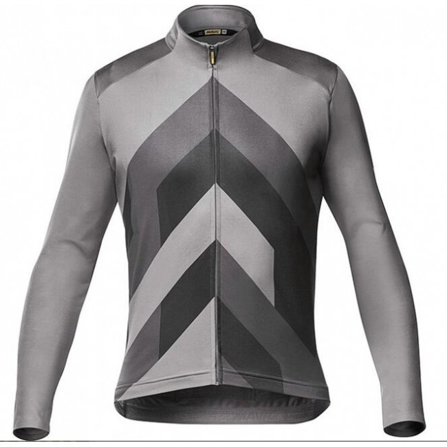 Fahrradbekleidung Radsport 2020 MAVIC Cosmic Graphic Trikot LangarmGrau Radtrikot Kaufen