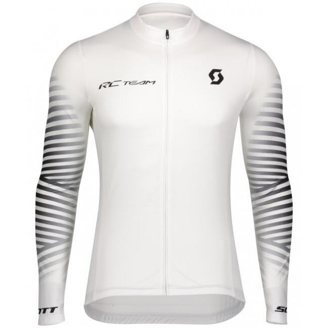 Fahrradbekleidung Radsport 2020 SCOTT RC TEAM 10 Trikot LangarmWeiß Radtrikot Kaufen