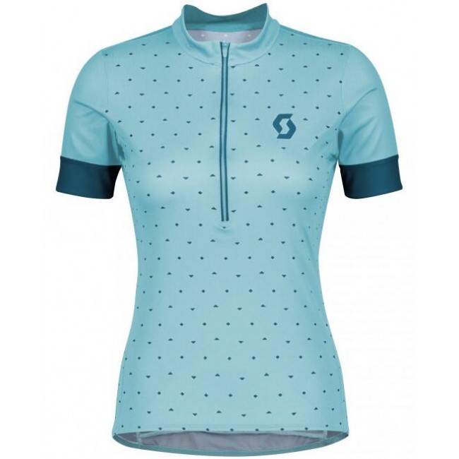 Fahrradbekleidung Radsport 2020 Damen SCOTT Endurance 20 Trikot Kurzarm Outlet blau Radtrikot Kaufen