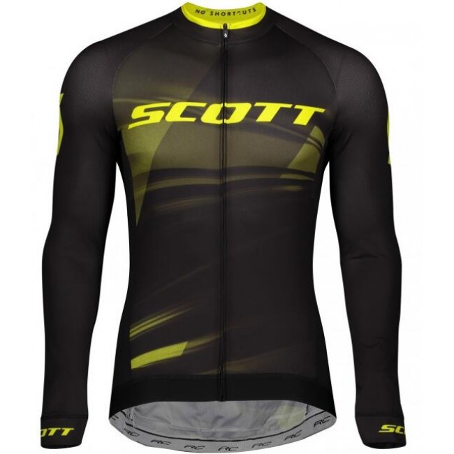 Fahrradbekleidung Radsport 2020 SCOTT RC Pro Trikot Langarmschwarz Radtrikot Kaufen