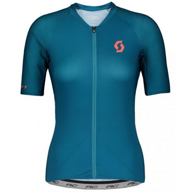 Fahrradbekleidung Radsport 2020 Damen SCOTT RC Premium Trikot Kurzarm Outlet Dunkelblau Radtrikot Kaufen