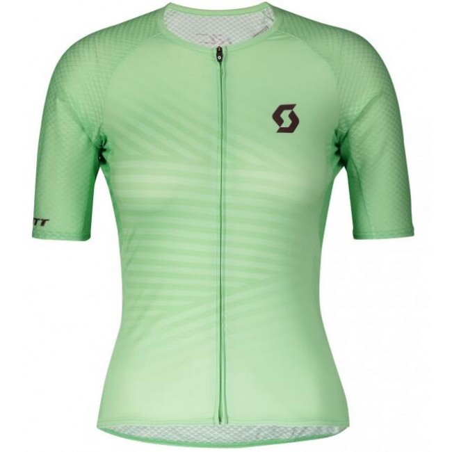 Fahrradbekleidung Radsport 2020 Damen SCOTT RC Premium Climber Trikot Kurzarm Outlet Grün Radtrikot Kaufen
