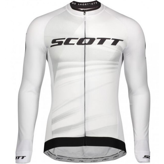 Fahrradbekleidung Radsport 2020 SCOTT RC Pro Trikot LangarmWeiß Radtrikot Kaufen