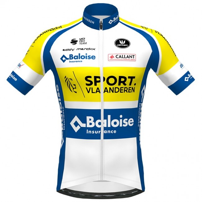 Fahrradbekleidung Radsport 2020 Sport Vlaanderen-Baloise Vermarc Trikot Kurzarm Outlet Radtrikot Kaufen