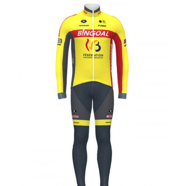 Fahrradbekleidung Radsport 2020 Wallonie Bruxelles Set Radbekleidung Trikot Langarm+ Trägerhos Radtrikot Kaufen