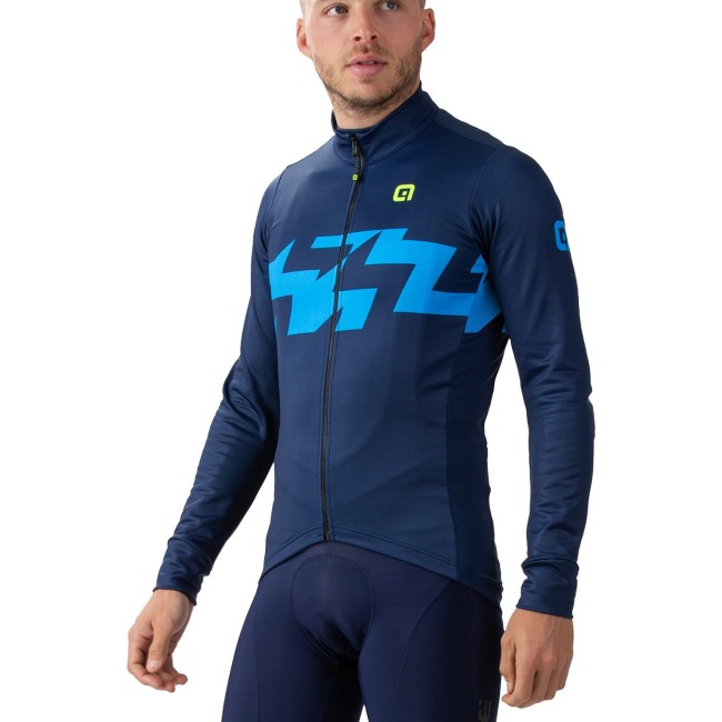 ALE READY Radtrikot langarm blau