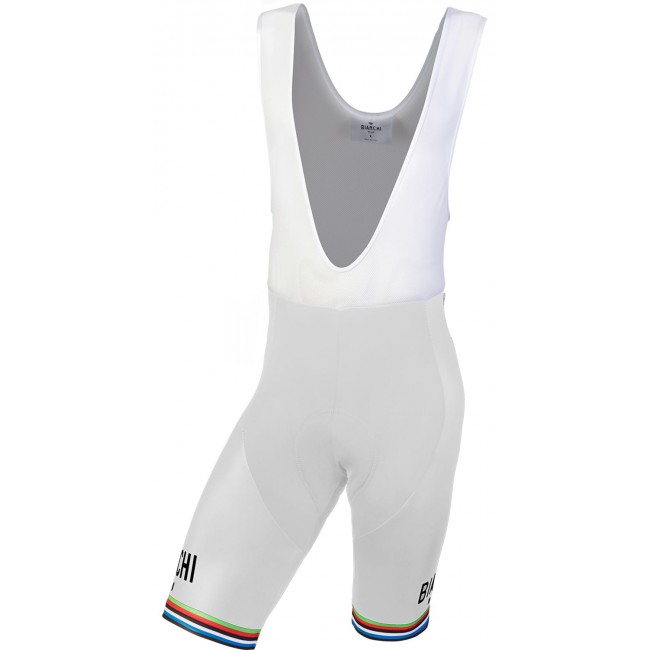Radsport-Trägerhose VICTORY-Campione del Mondo weiß