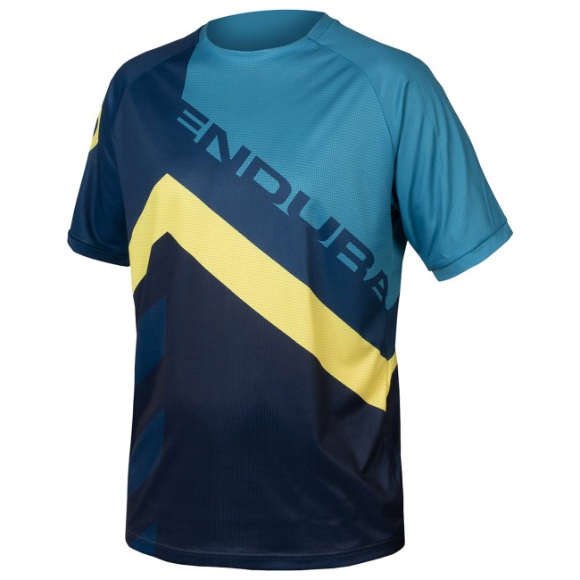 Singletrack Print Tee LTD Radtrikot kurzarm MTB/Freeride blau