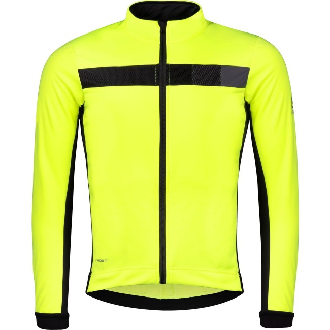FROST Softshell Fahrradjacke neongelb