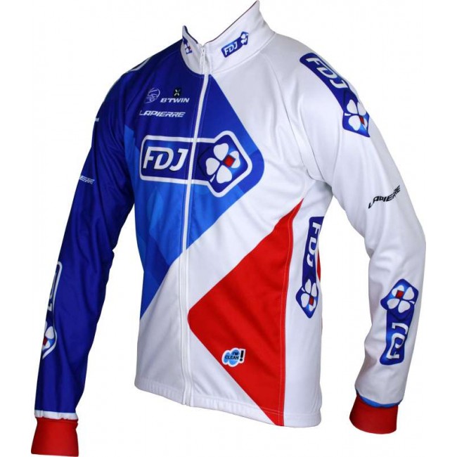 FRANCAISE DES JEUX (FDJ) 2016 Fahrrad Winterjacke B'TWIN Radsport-Profi-Team
