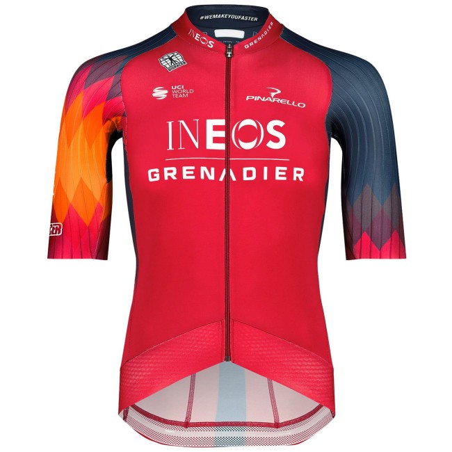 INEOS GRENADIERS 2023 EPIC RACE Radtrikot kurzarm (langer RV)-Radsport-Profi-Team