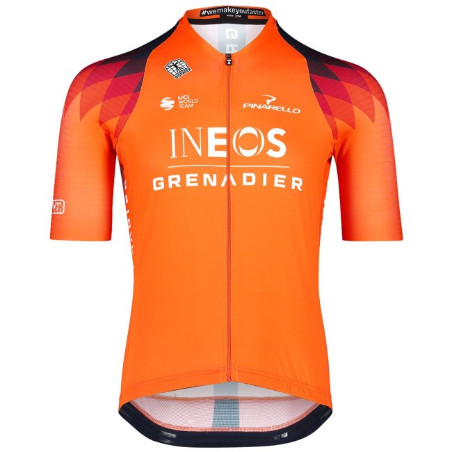 INEOS GRENADIERS 2023 training edition ICON Radtrikot kurzarm (langer RV)-Radsport-Profi-Team