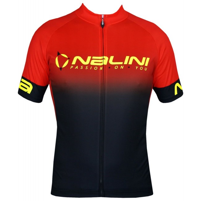 Horizon Jersey Radtrikot kurzarm schwarz/orangerot