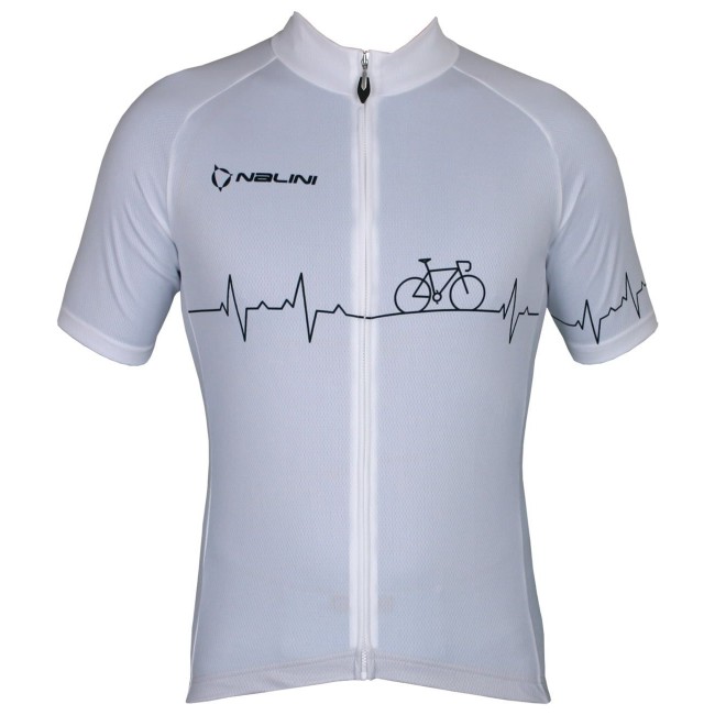 Übergröße Pulse Jersey Radtrikot kurzarm weiß