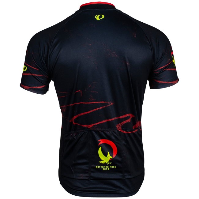 CLASSIC Gotthard Pass Radtrikot kurzarm schwarz CLASSIC Gotthard Pass Radtrikot kurzarm schwarz