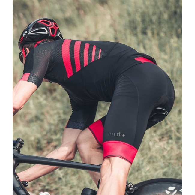 Logo Trägerhose kurz schwarz/rot Logo Trägerhose kurz schwarz/rot