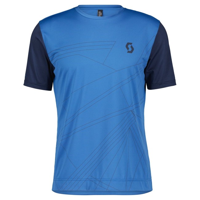 TRAIL FLOW MTB Trikot kurzarm blau