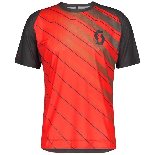 TRAIL VERTIC MTB Trikot kurzarm rot/dunkelgrau