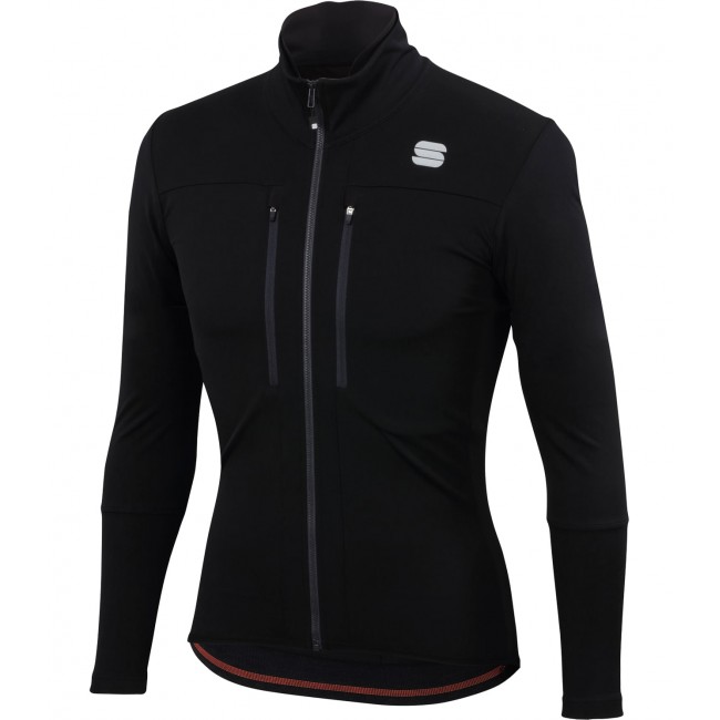 GTS SOFTSHELL Fahrrad Winterjacke schwarz