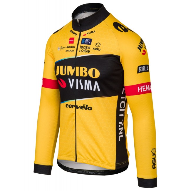 TEAM JUMBO-VISMA 2023 Radtrikot langarm-Radsport-Profi-Team TEAM JUMBO-VISMA 2023 Radtrikot langarm-Radsport-Profi-Team
