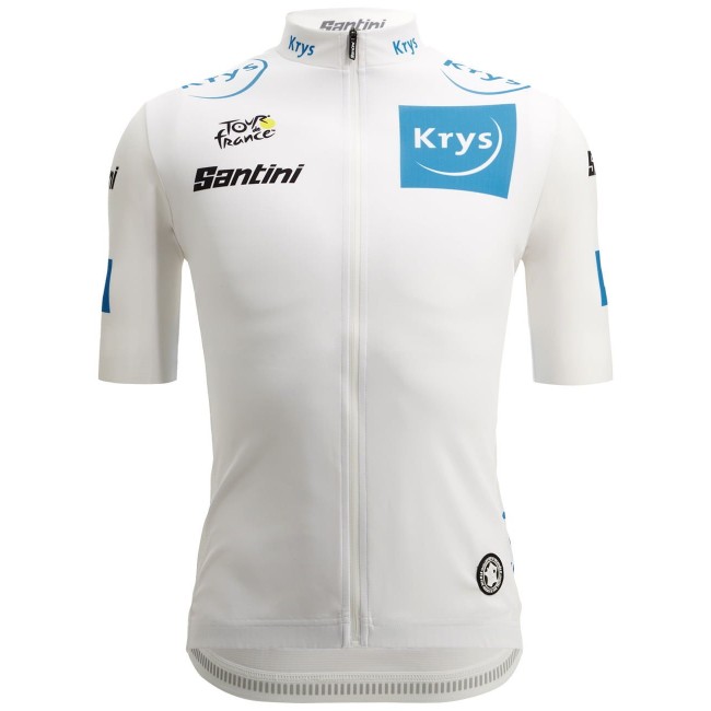 Tour de France 2022 weißes Trikot (maillot blanc, bester Jungprofi) Radtrikot kurzarm