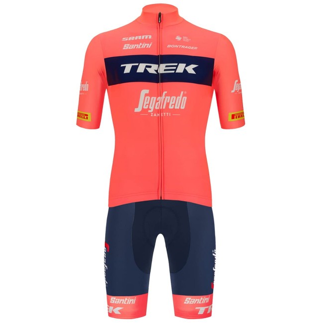 TREK-SEGAFREDO 2023 training edition Set (Radtrikot+Trägerhose)-Radsport-Profi-Team