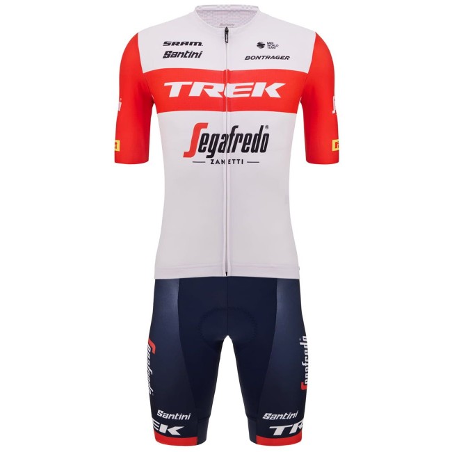 TREK-SEGAFREDO 2023 Set (Radtrikot+Trägerhose)-Radsport-Profi-Team