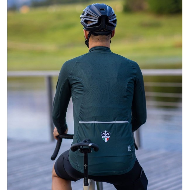 SPARTAN Windschutz Radtrikot langarm grün SPARTAN Windschutz Radtrikot langarm grün