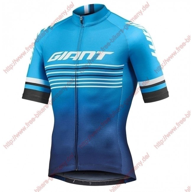 Profiteams 2019 Giant Race Day Blue Trikot Kurzarm Outlet Radtrikot Kaufen