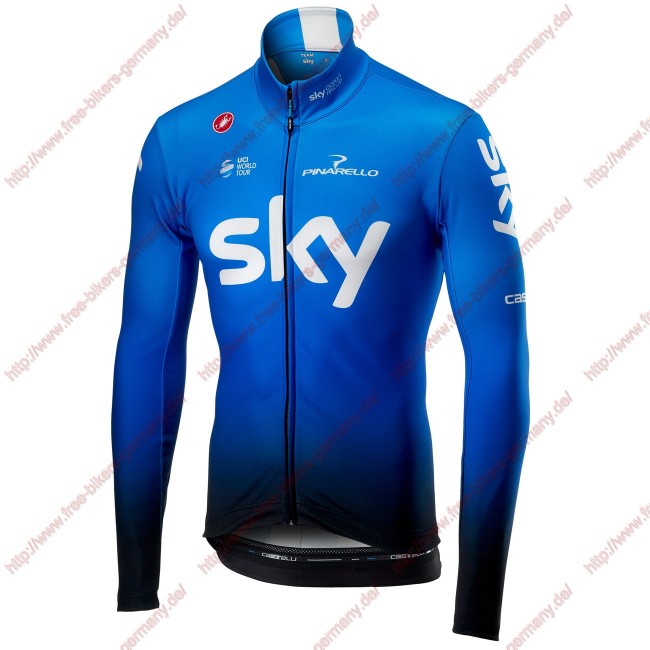 Profiteams TEAM SKY 2019 Ocean Rescue Thermal Radsport Trikot Langarm Radtrikot Kaufen