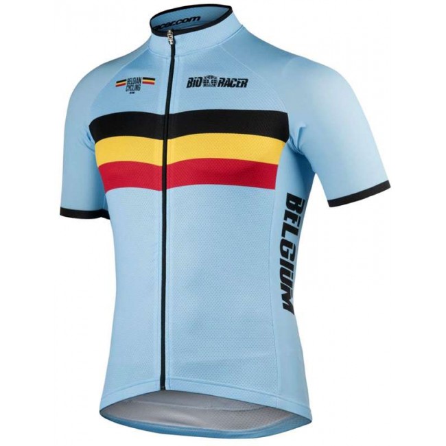 BELGIEN 2022 Radtrikot kurzarm(langer RV)-Radsport-National-Team Radtrikot Kaufen