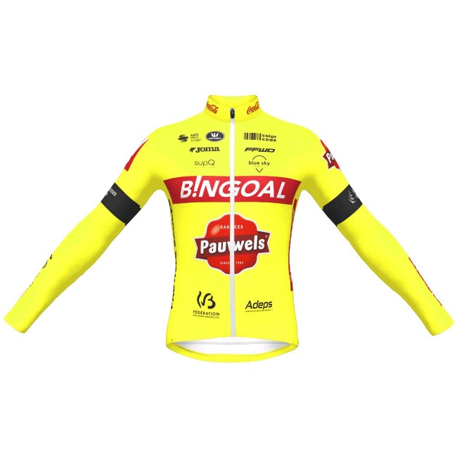 Bingoal Pauwels Sauces WB 2022 Radtrikot langarm-Radsport-Profi-Team Radtrikot Kaufen